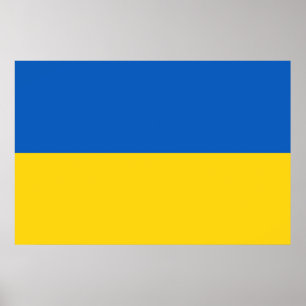Affiche Drapeau Ukraine