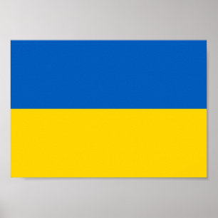 Affiche Drapeau Ukraine