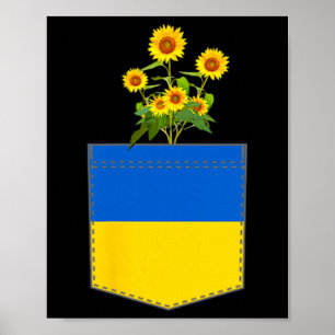 Affiche Drapeau Ukraine Drapeau National Kiev Ukrainien Ky