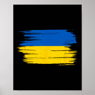 Affiche Drapeau Ukraine Drapeau National Kiev Ukrainien Ky