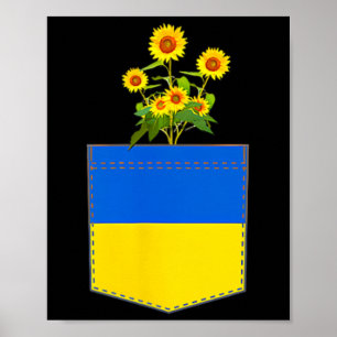 Affiche Drapeau Ukraine Drapeau National Kiev Ukrainien Ky