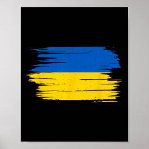 Affiche Drapeau Ukraine Drapeau National Kiev Ukrainien Ky
