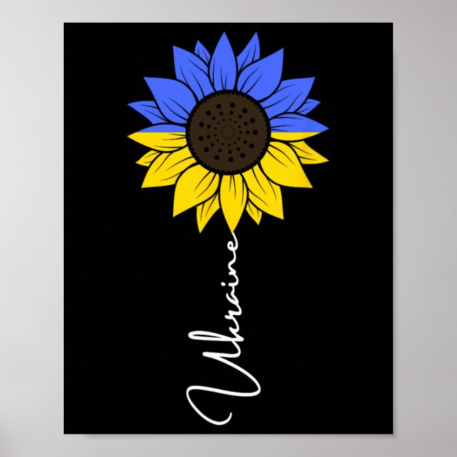 Affiche Drapeau Ukraine Tournesol 1  (Devant)