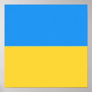 Affiche Drapeau ukrainien