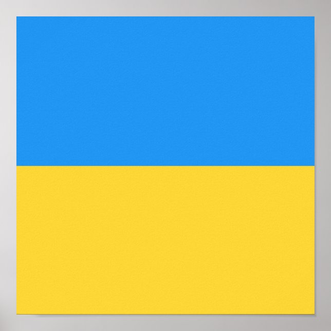 Affiche Drapeau ukrainien (Devant)