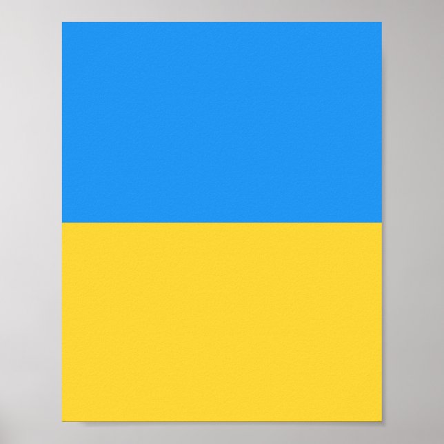 Affiche Drapeau ukrainien (Devant)