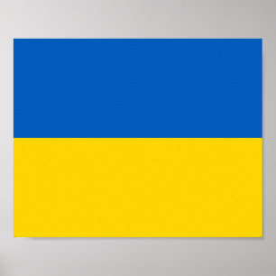 Affiche Drapeau ukrainien