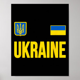 Affiche Drapeau ukrainien d'Ukraine 2