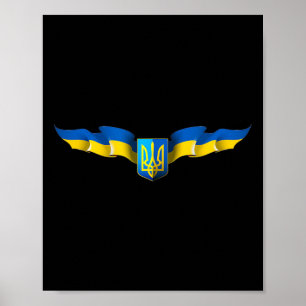 Affiche Drapeau ukrainien Fierté Ukraine