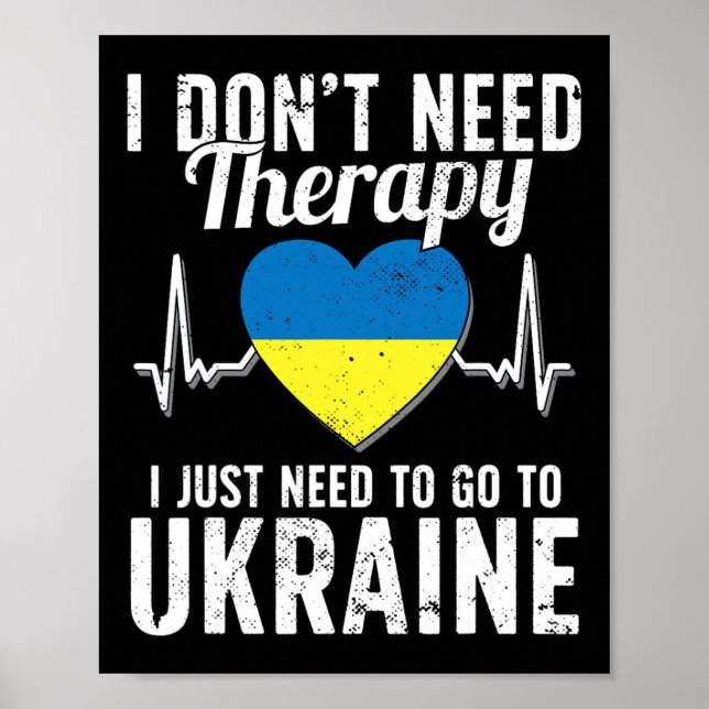 Affiche Drapeau ukrainien I Drapeau de l'Ukraine I Ukraine (Devant)