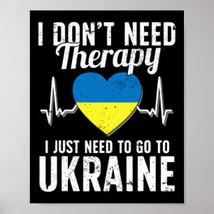 Affiche Drapeau ukrainien I Drapeau Ukraine I Vacances Ukr