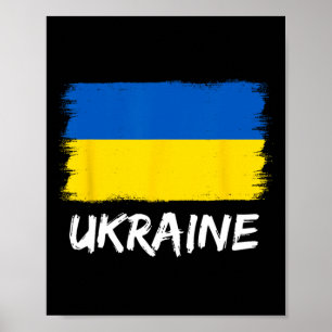 Affiche Drapeau ukrainien Ukraine 3