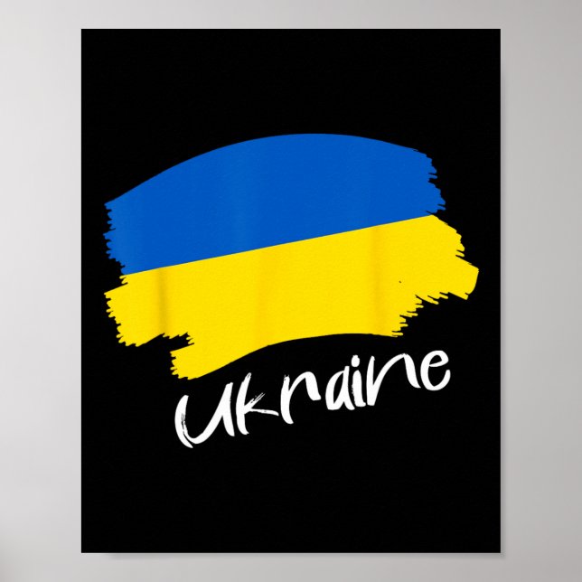Affiche Drapeau ukrainien Ukraine 4  (Devant)