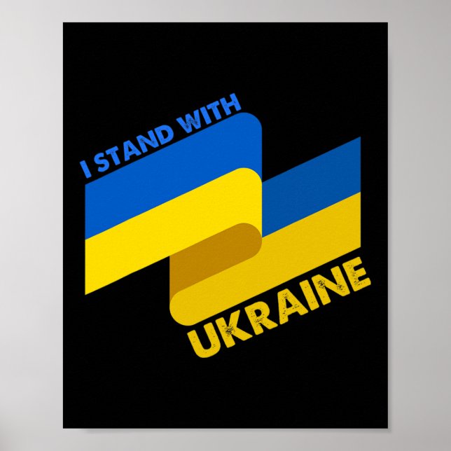 Affiche Drapeau ukrainien Ukraine 6  (Devant)