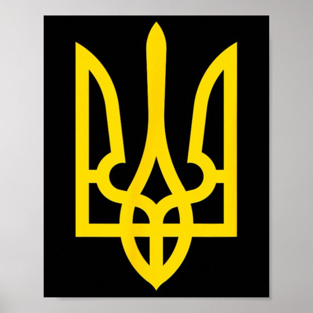 Affiche Drapeau ukrainien vintage drapeau Ukraine  (Devant)