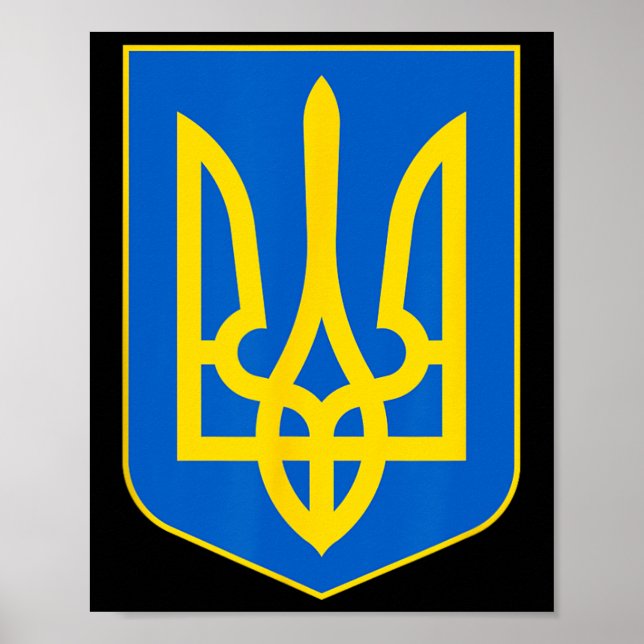 Affiche Drapeau ukrainien vintage drapeau Ukraine 2  (Devant)