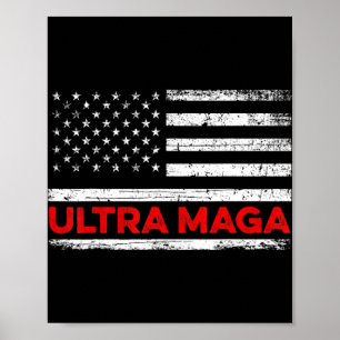 Affiche Drapeau Ultra Maga United State