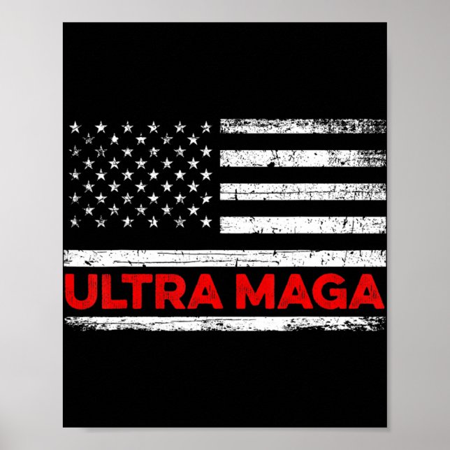 Affiche Drapeau Ultra Maga United State (Devant)