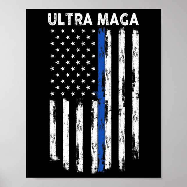 Affiche Drapeau Ultra Maga US Fier Ultra Maga (Devant)