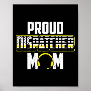 Affiche Drapeau Usa 911 Dispatcher Maman 4 juillet Fier Di