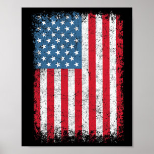 Affiche Drapeau Usa Patriotique 4 Juillet Pour Hommes Femm