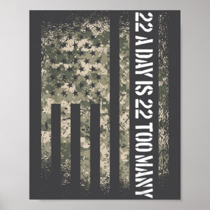 Affiche Drapeau Usa Sensibilisation Au Suicide Des Anciens