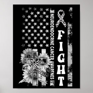 Affiche Drapeau Usa Tournesol Christian Bourgogne Cerveau 