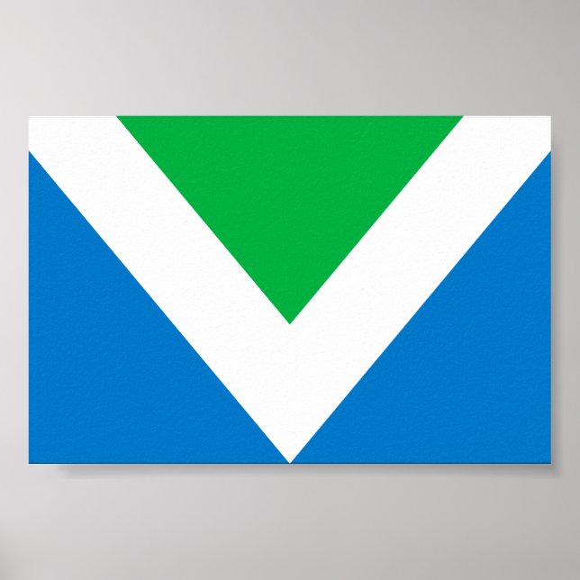 Affiche Drapeau végan international (Devant)
