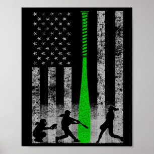 Affiche Drapeau vert Softll Fastpitch - Joueur Softll sur