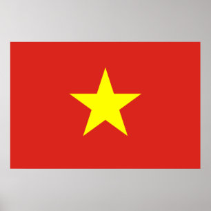 Affiche Drapeau vietnamien (Vietnam)