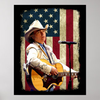 Affiche Drapeau vintage américain Dwight Yoakam Legend.png