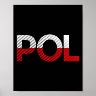 Affiche Drapeau vintage Pologne Football Sport Drapeau Cit