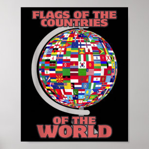 Affiche Drapeaux Des Pays Du Monde International