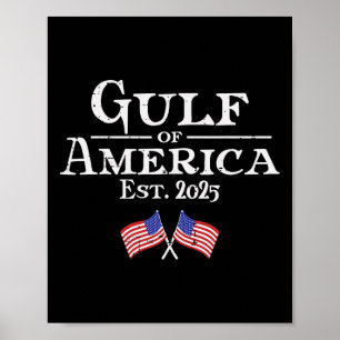 Affiche Drapeaux Du Golfe D'Amérique 2025 Hommes Femmes En