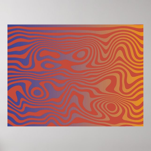 Affiche Dream Flow l Abstract Trippy Pattern - No. 01 (Devant)