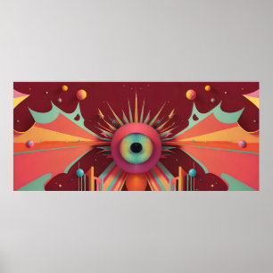 Affiche Dream Horizon Ken Gage Imaginaire OpArt