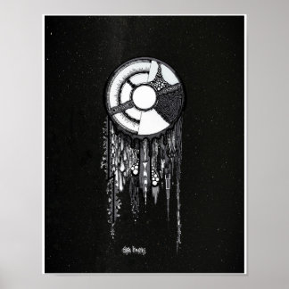 Affiche Dreamcatcher - Arrière - plan étoilé
