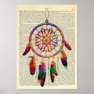 Affiche Dreamcatcher Native American Spiritual