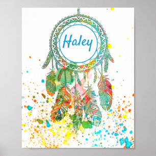 Affiche Dreamcatcher splatter personnalisé