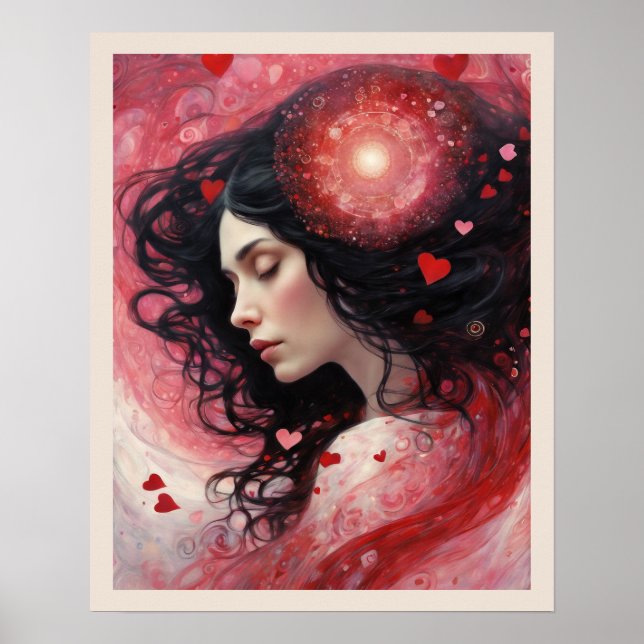 Affiche Dreaming of Love Valentine's Day Art Print (Devant)
