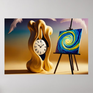 Affiche Dreamlike Golden Time Imaginaire Payscape Art