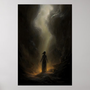 Affiche Dreamscape Moody Wall Art, peinture à l'huile céle