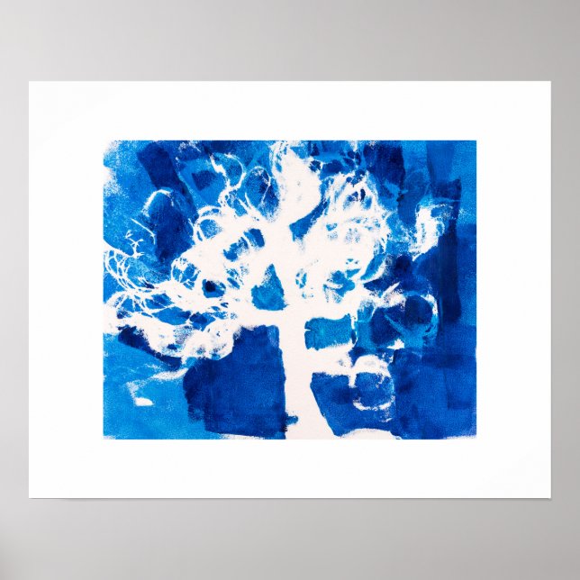 Affiche Dreamy Blue Tree (Devant)