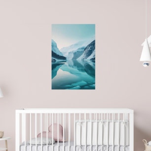 Affiche Dreamy Fjord mur art Photographie nature glacier