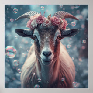 Affiche Dreamy Goat Art
