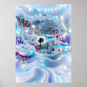 Affiche Dreamy Winter Wonderland Lumières