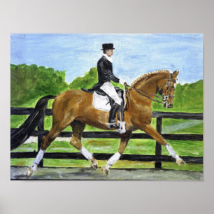 Affiche Dressage Horse Portrait II