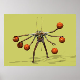 Affiche Dribbler de basket-ball