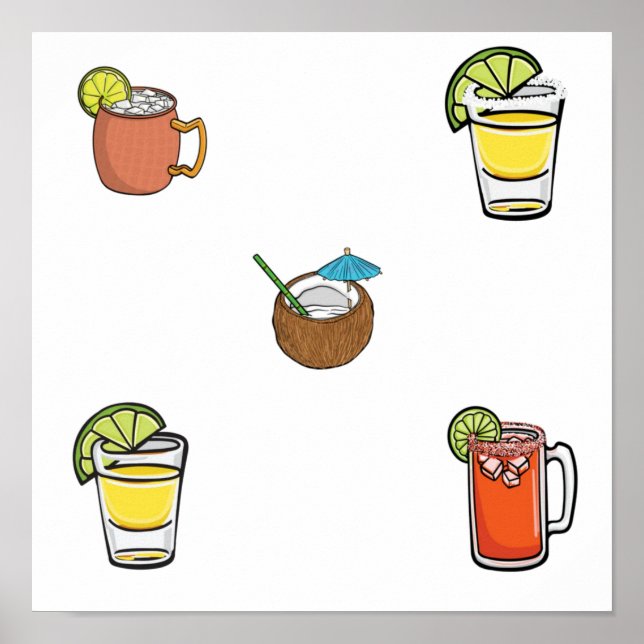 Affiche Drinks collection (Devant)