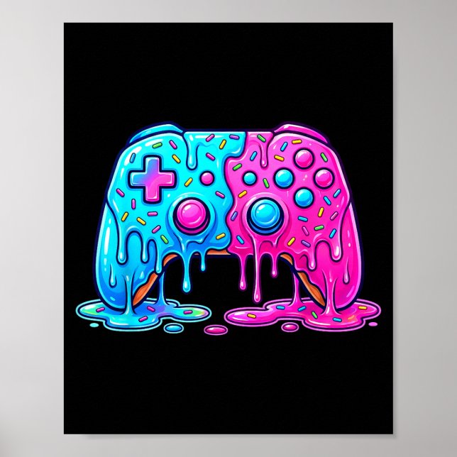 Affiche Drip Gamer Controller Boys Video Game Retro Gaming (Devant)